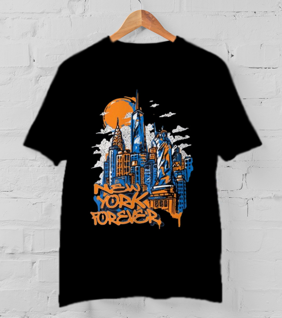 New York Knicks New York Forever Skyline T-Shirt