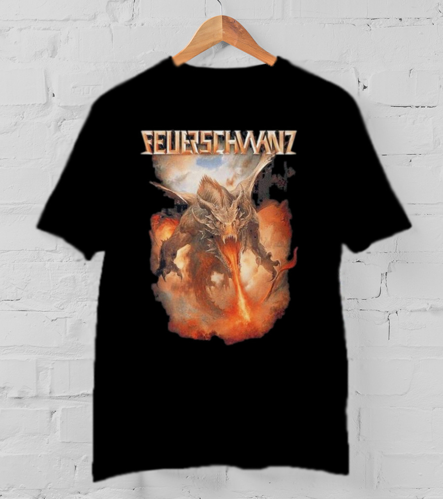 Feuerschwanz Drache Fire-Breathing Dragon Fantasy T-Shirt