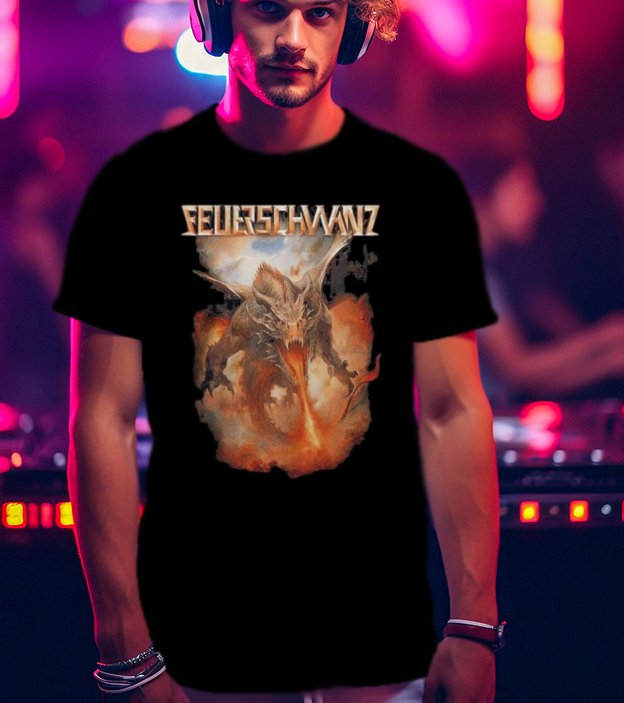 Feuerschwanz Drache Fire-Breathing Dragon Fantasy T-Shirt