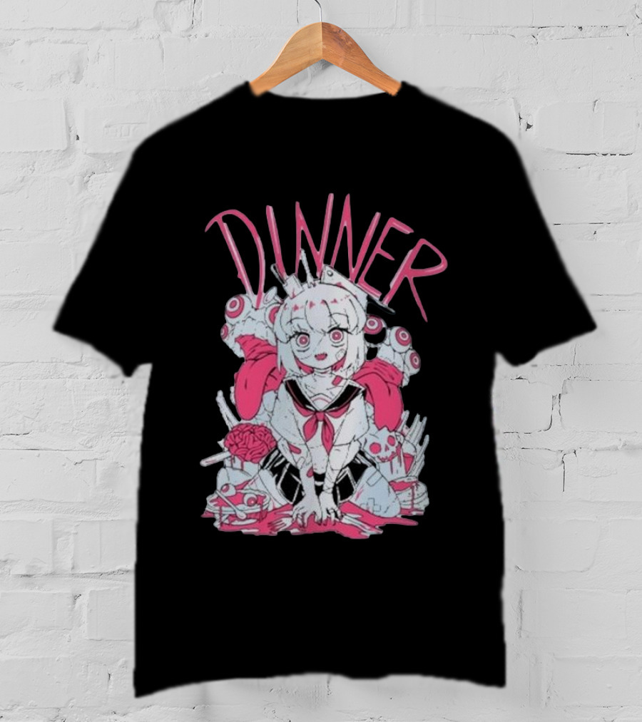 Pastel Anime Dinner With Melon Aesthetic T-Shirt