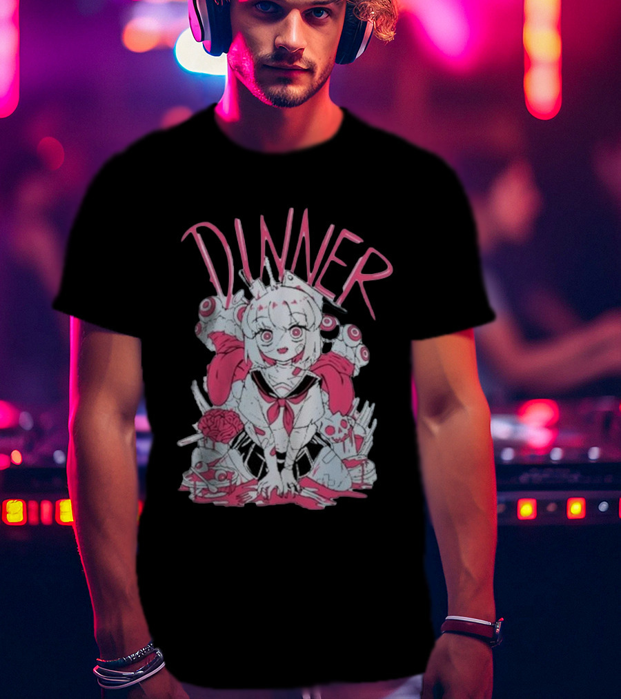 Pastel Anime Dinner With Melon Aesthetic T-Shirt