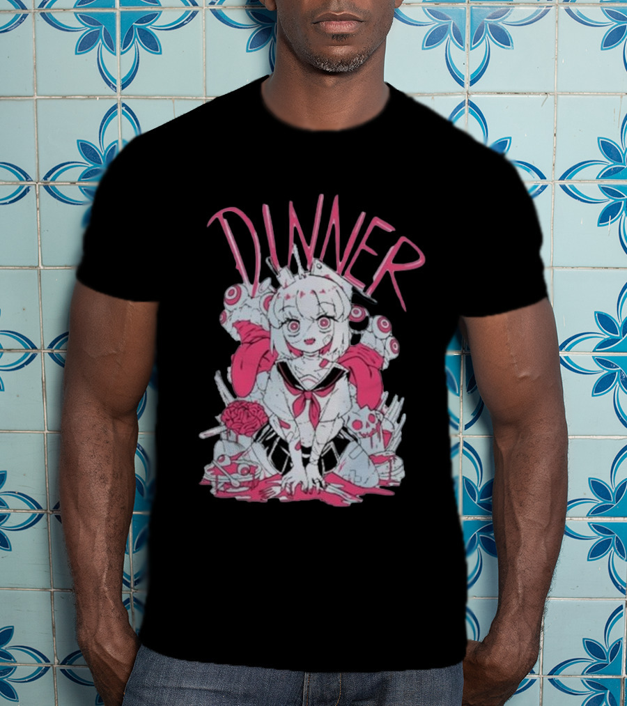 Pastel Anime Dinner With Melon Aesthetic T-Shirt