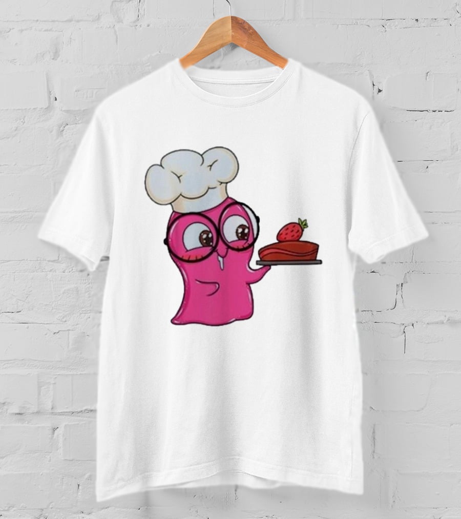 Slime Sam Chef With Cake And Strawberry T-Shirt