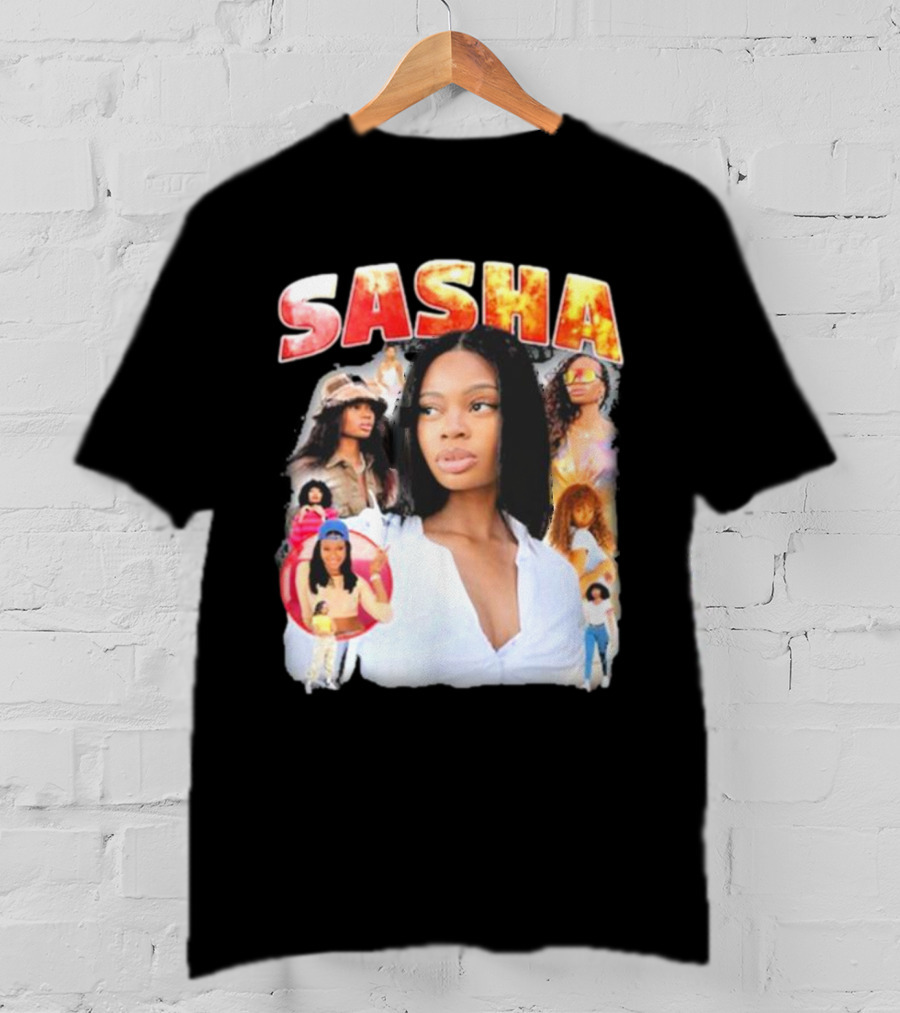Sasha Iconic Collage Featuring Diverse Fashion Styles T-Shirt