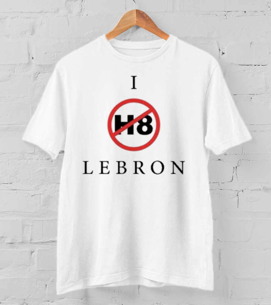 I H8 Lebron Red Circle Crossout T-Shirt