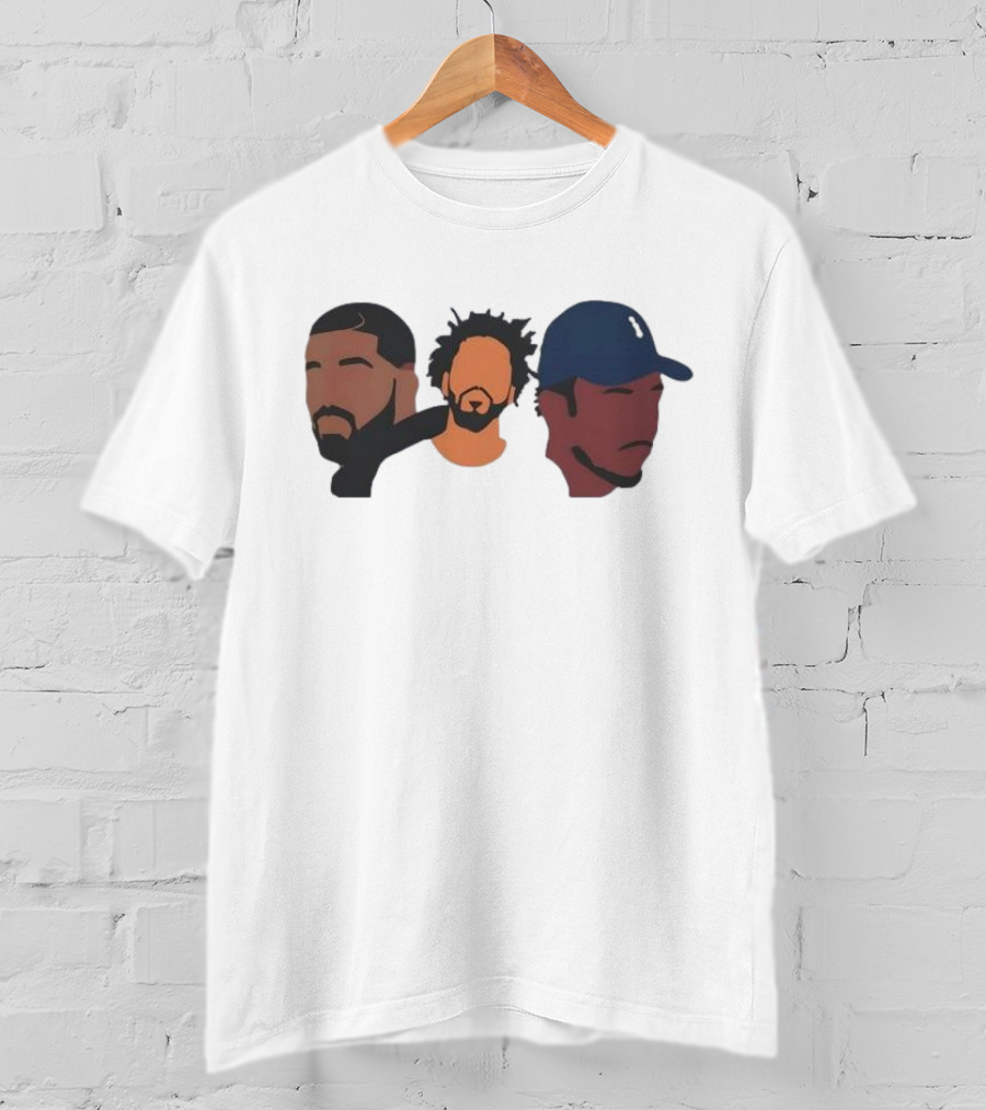 Drake J Cole Kendrick Lamar Retro Rapper Star T-Shirt