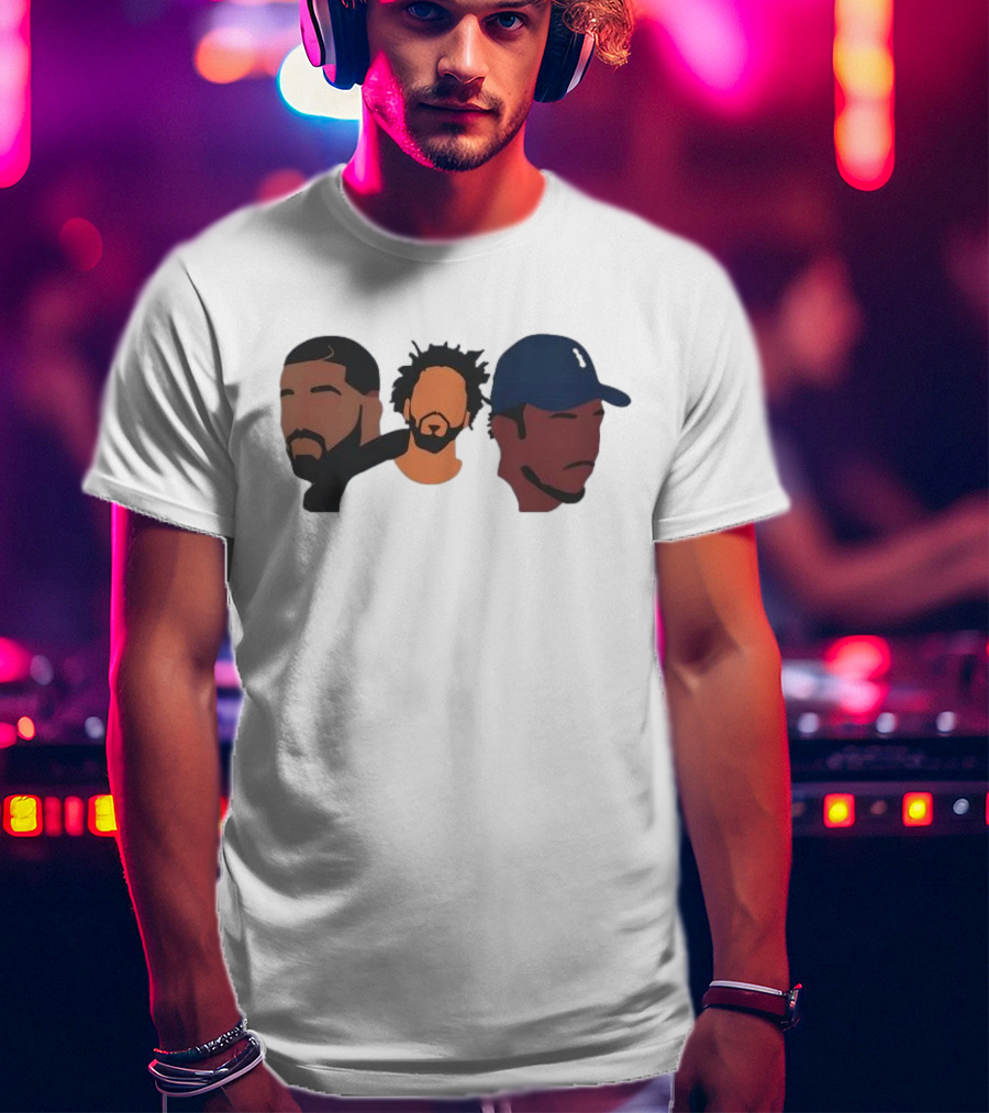 Drake J Cole Kendrick Lamar Retro Rapper Star T-Shirt