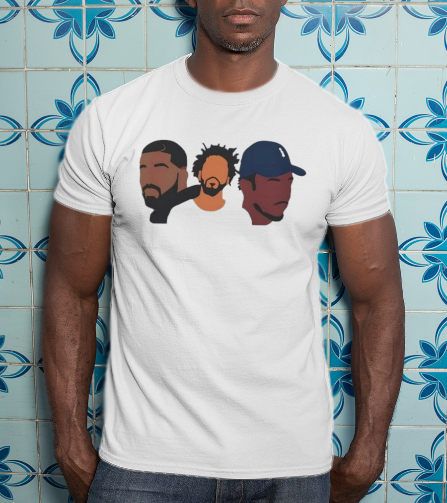 Drake J Cole Kendrick Lamar Retro Rapper Star T-Shirt