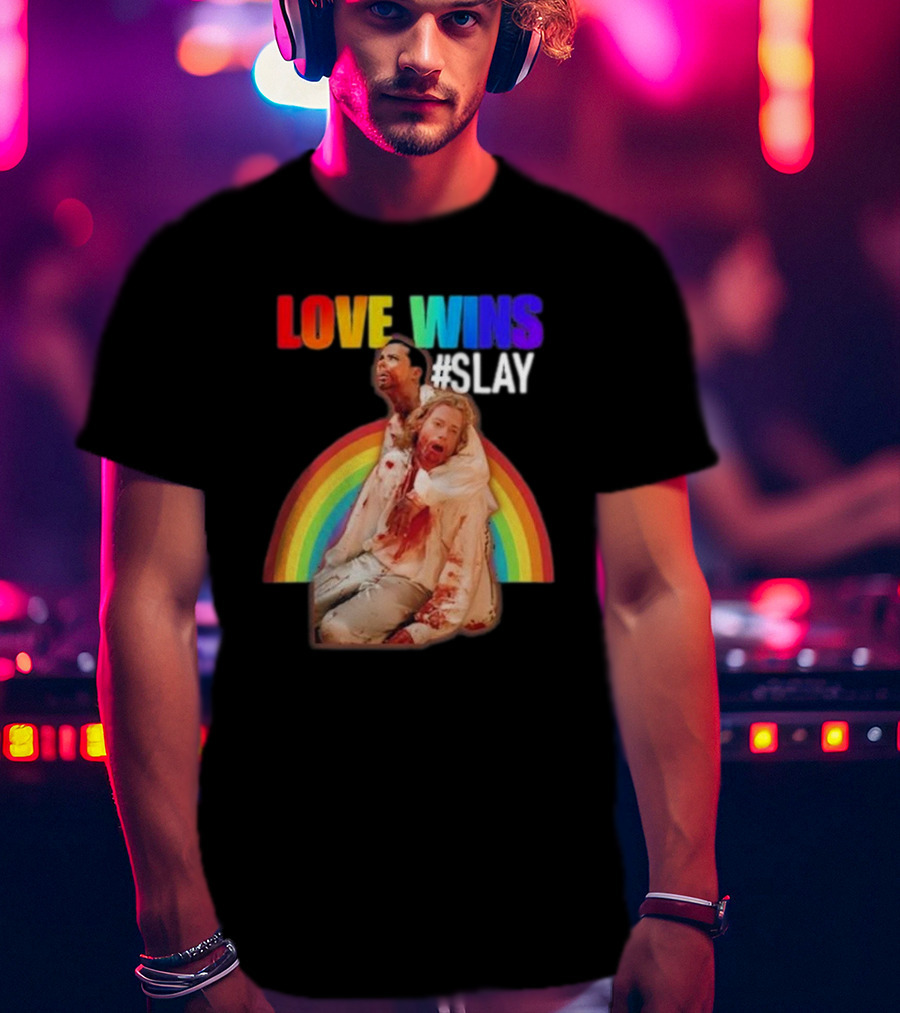Cerpen Vampire Season 2 Love Wins #Slay Rainbow T-Shirt