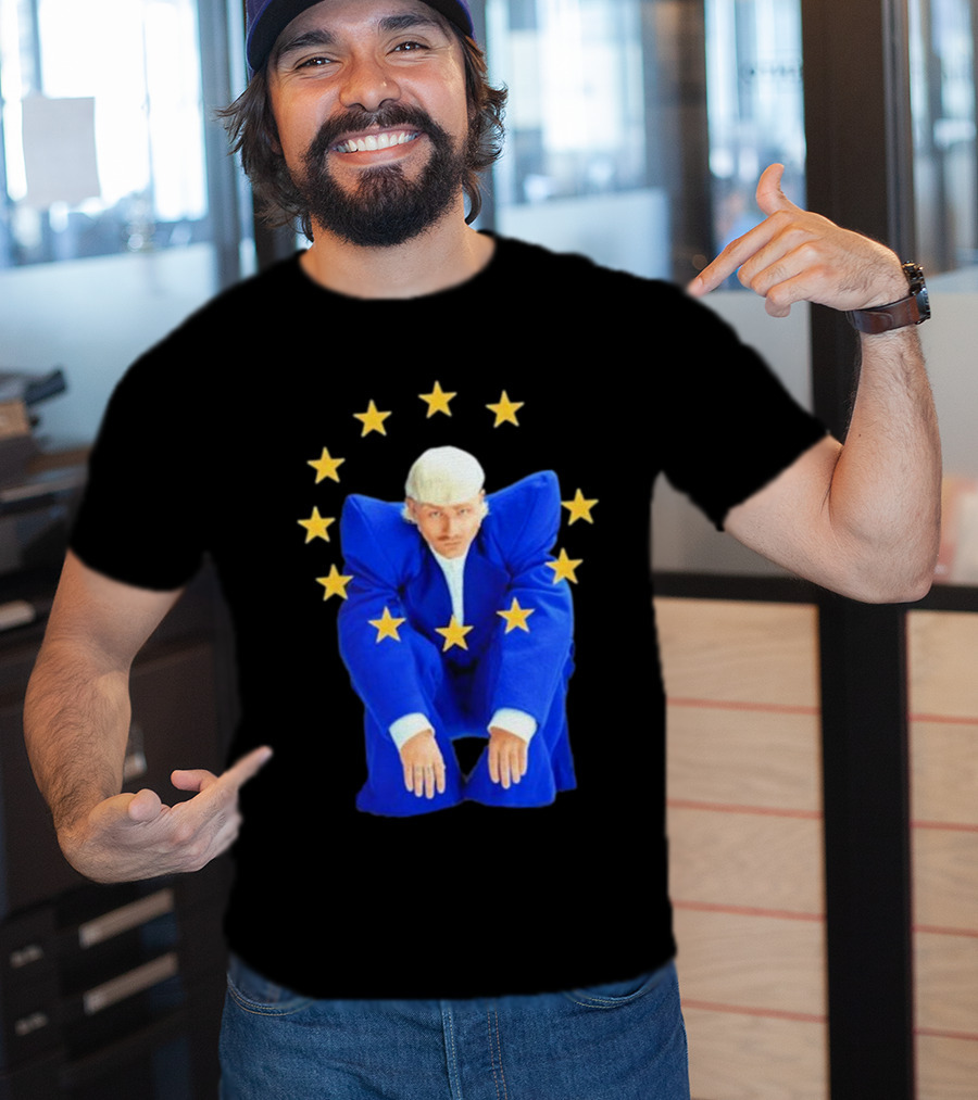 Justice For Joost Klein Blue Suit Stars European Unity T-Shirt