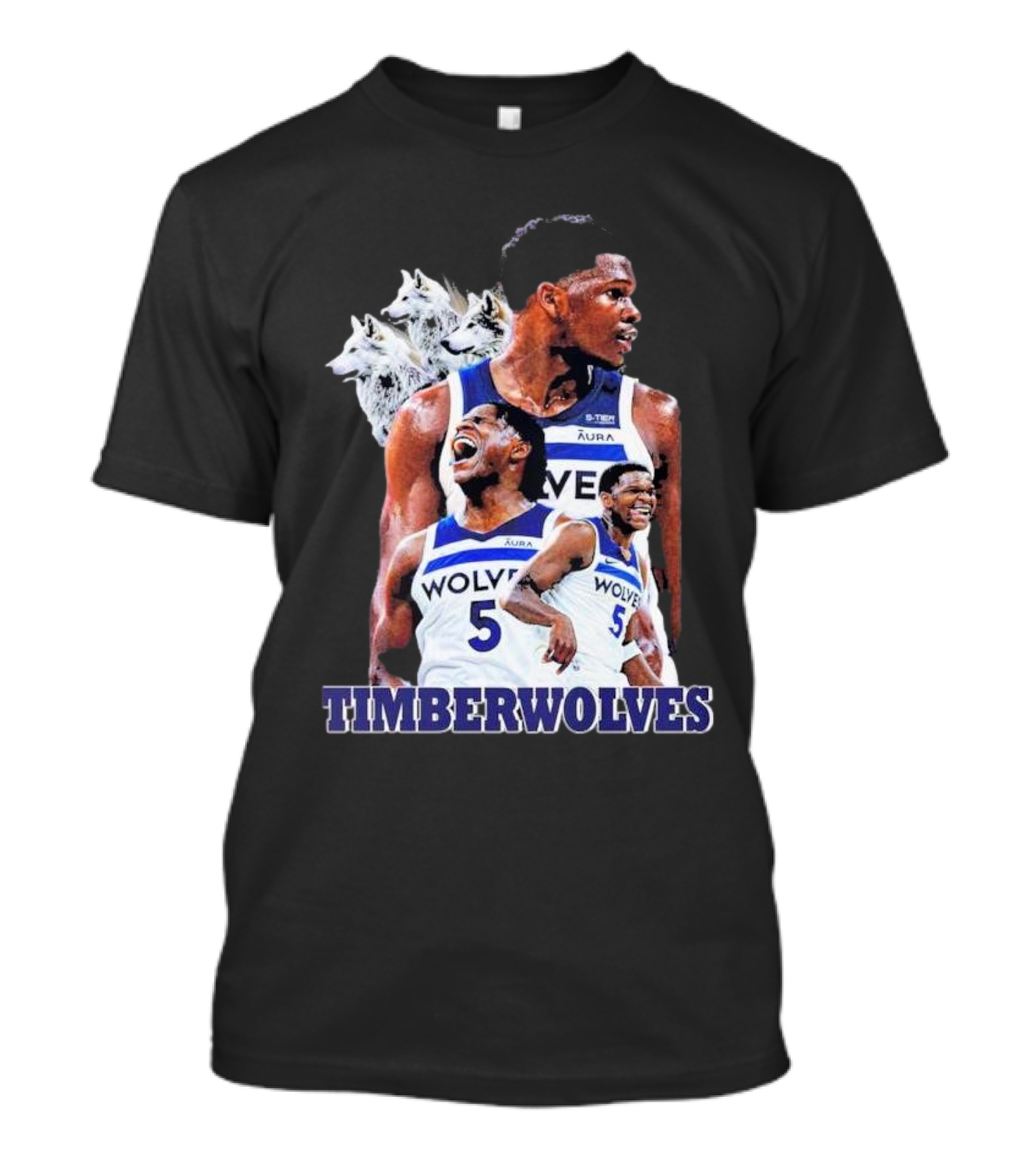 Minnesota Timberwolves Anthony Edwards Basketball Stars Wolves T-Shirt