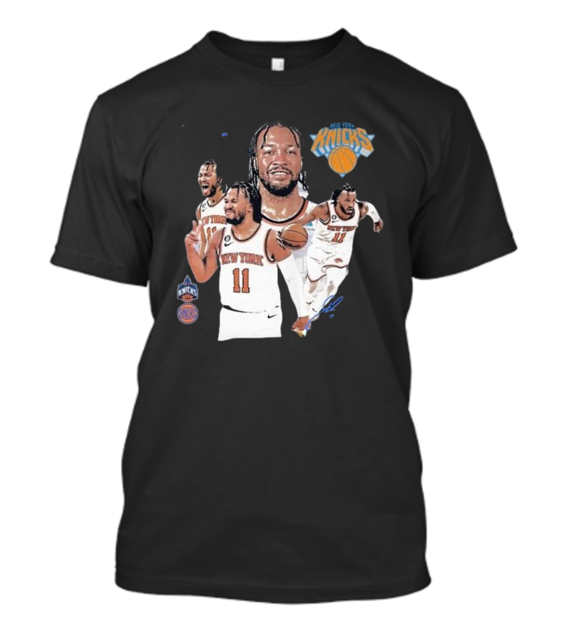 New York Knicks Jalen Brunson 11 Signature Basketball Action Moments T-Shirt