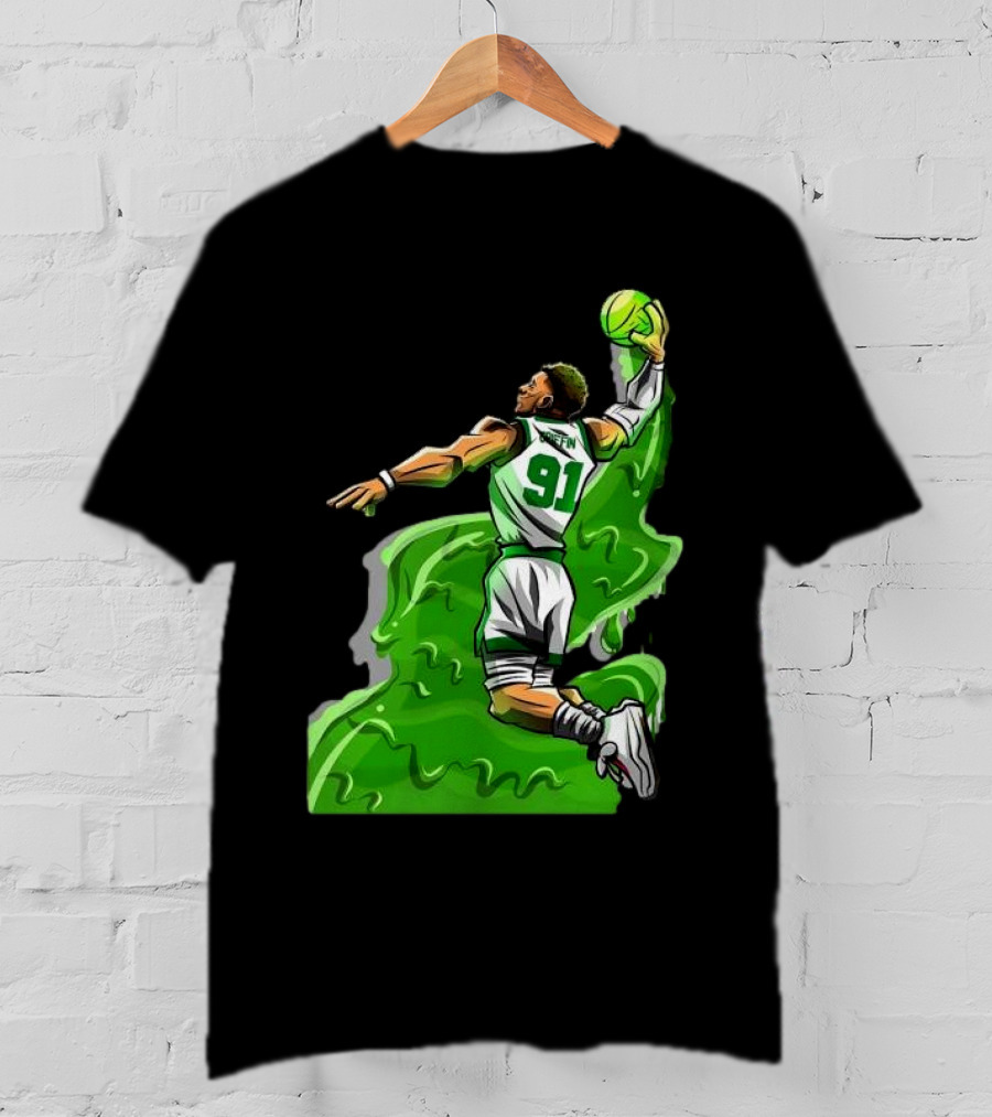 Blake Griffin Boston Celtics Number 91 Dunking Basketball T-Shirt