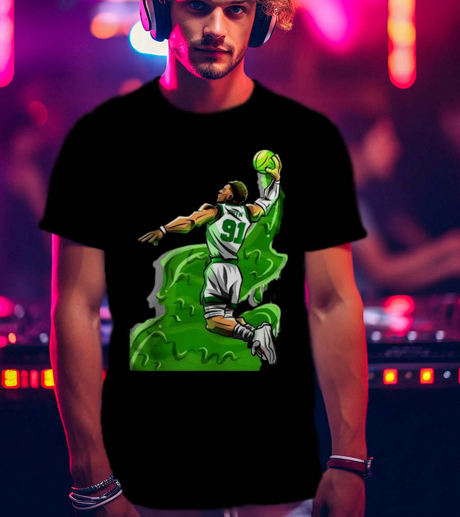 Blake Griffin Boston Celtics Number 91 Dunking Basketball T-Shirt