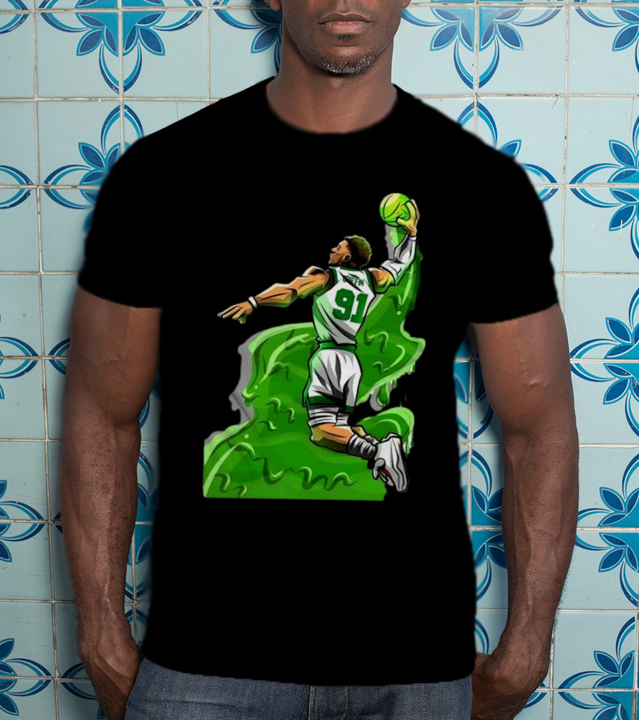 Blake Griffin Boston Celtics Number 91 Dunking Basketball T-Shirt