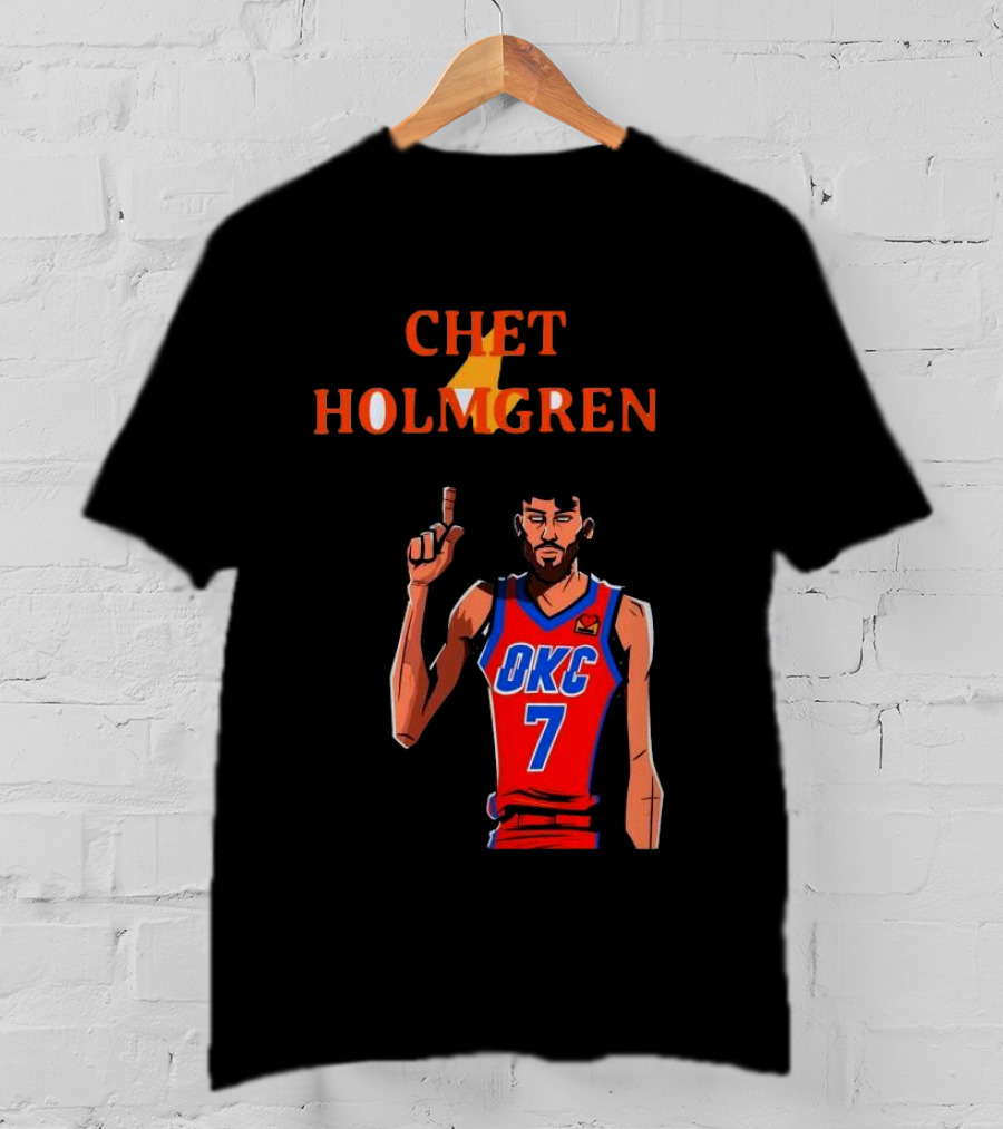 Chet Holmgren OKC Thunder Number 7 NBA Player T-Shirt