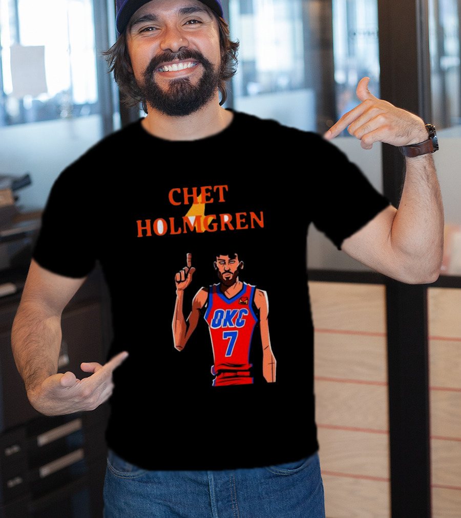 Chet Holmgren OKC Thunder Number 7 NBA Player T-Shirt