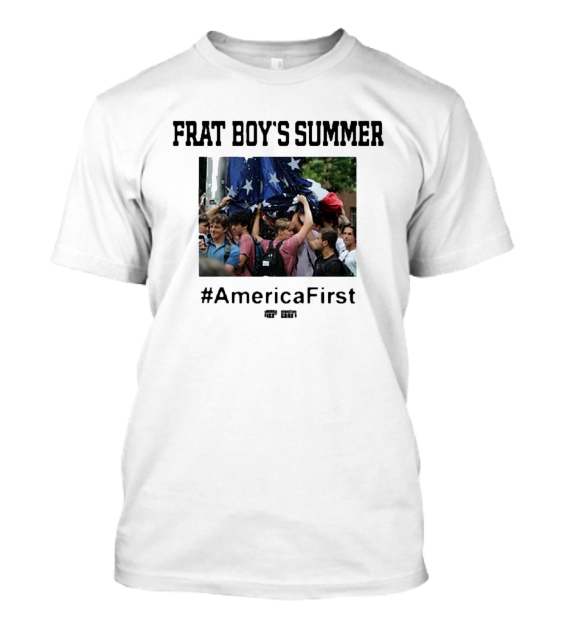 Frat Boy's Summer #AmericaFirst Rally Gathering Patriotic Spirit T-Shirt