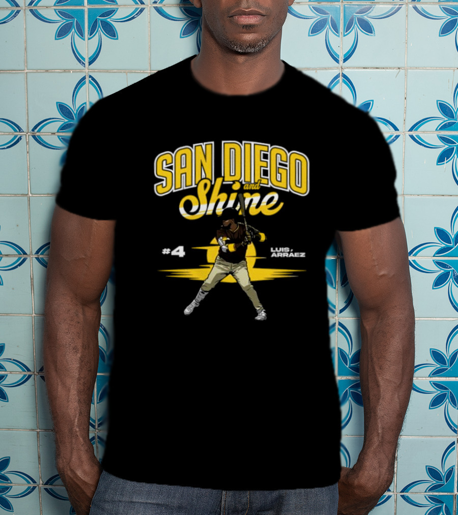 San Diego And Shine Luis Arráez #4 Baseball Player T-Shirt