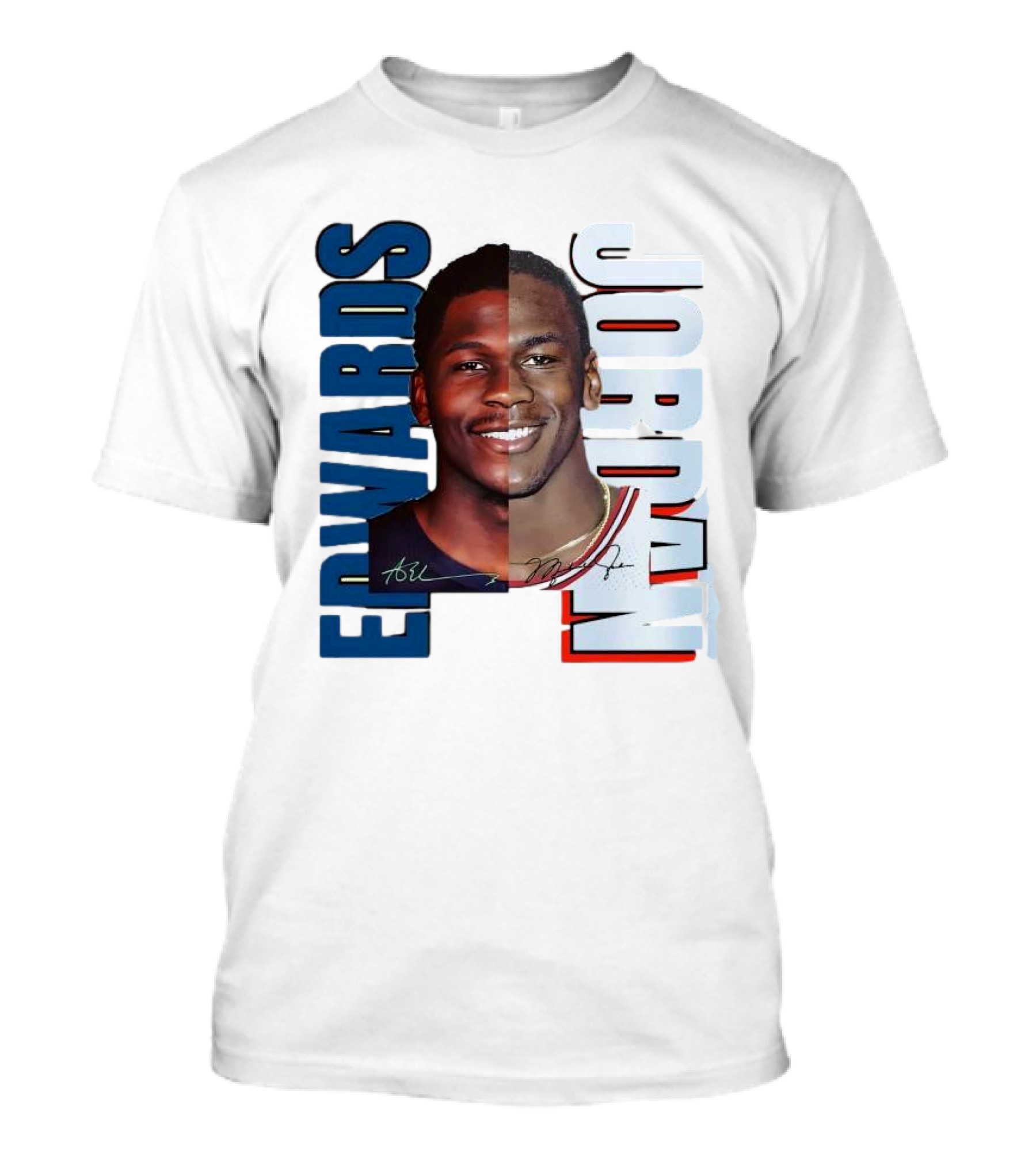 Edwards Jordan Basketball Signatures Split Face T-Shirt