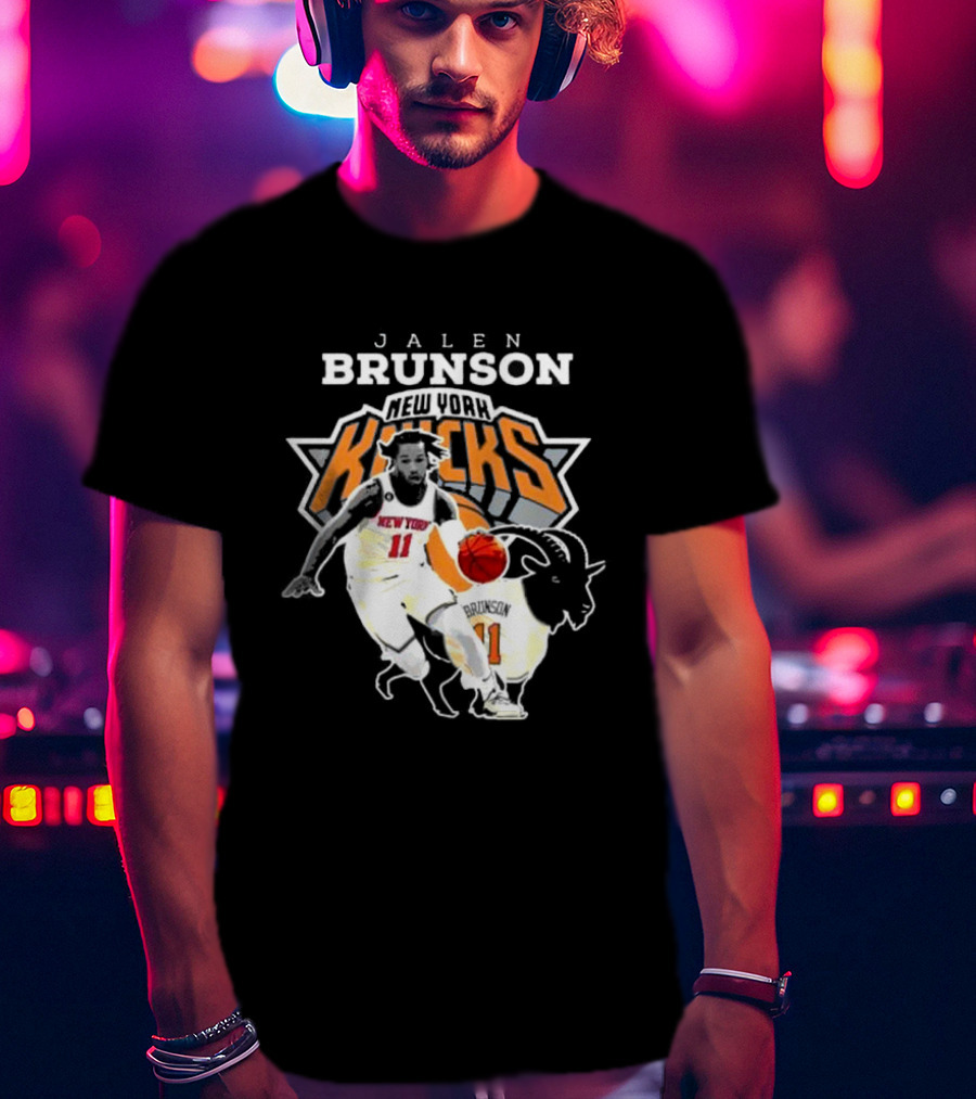 Jalen Brunson New York Knicks Goat Player T-Shirt