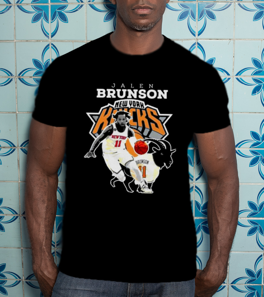 Jalen Brunson New York Knicks Goat Player T-Shirt