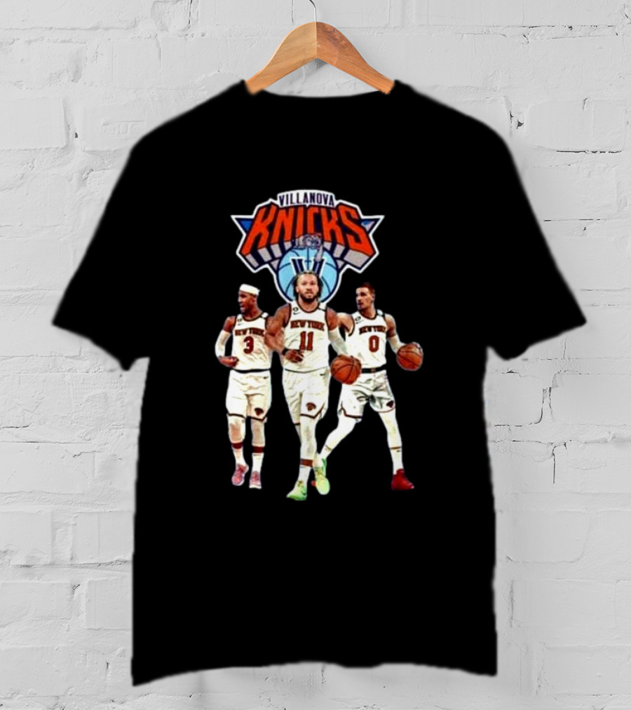 Villanova Knicks Josh Hart Jalen Brunson Donte DiVincenzo T-Shirt
