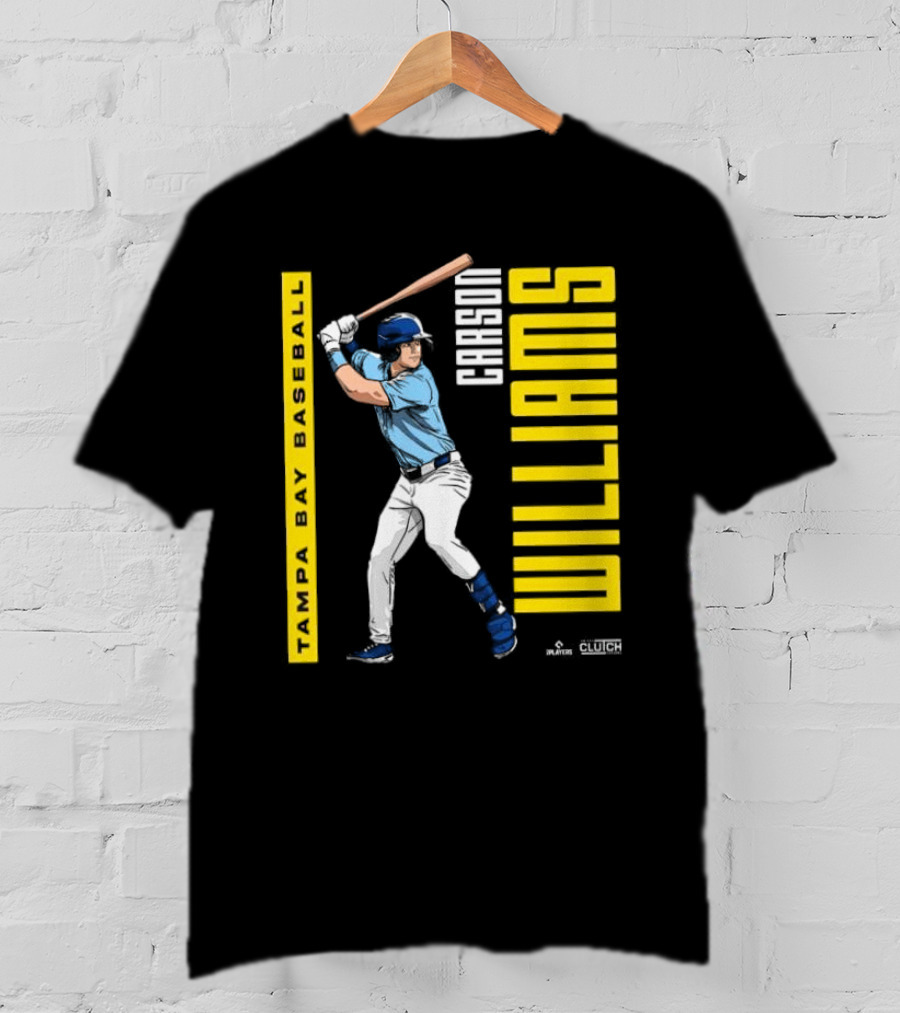 Carson Williams Tampa Bay Baseball Player Clutch Hitters T-Shirt