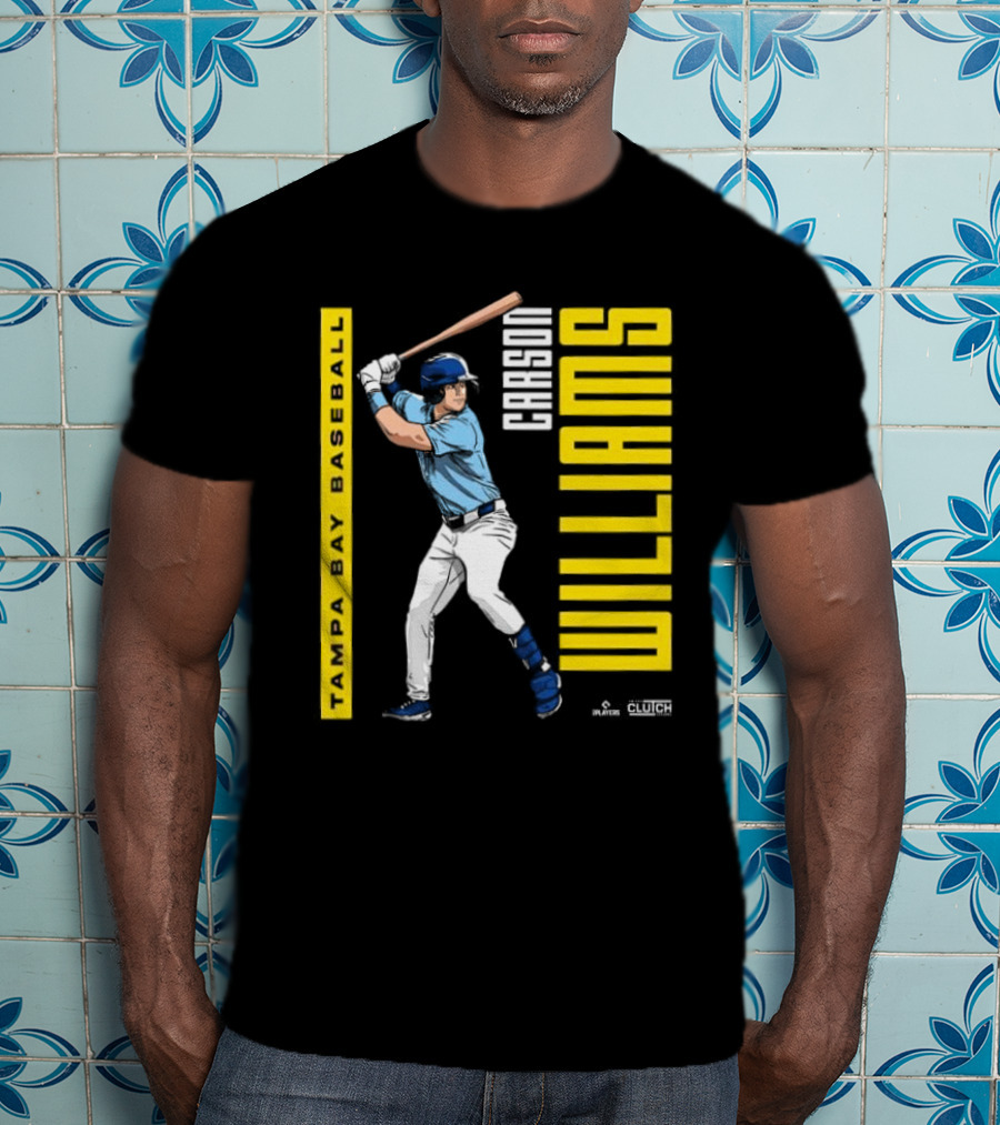 Carson Williams Tampa Bay Baseball Player Clutch Hitters T-Shirt