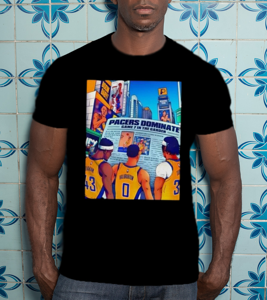 Pacers Dominate Game 7 In The Garden Broad Street Victory Highlights T-Shirt