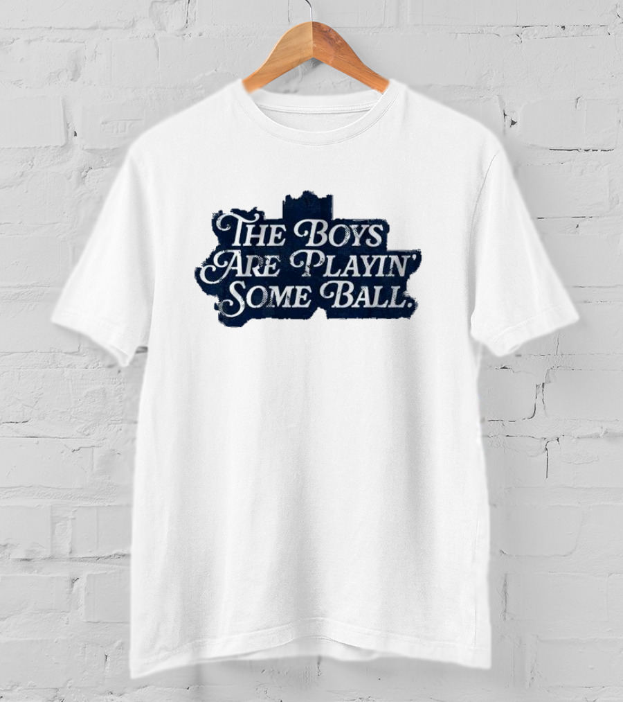 The Boys Are Playin’ Some Ball Vintage Style Retro Look T-Shirt
