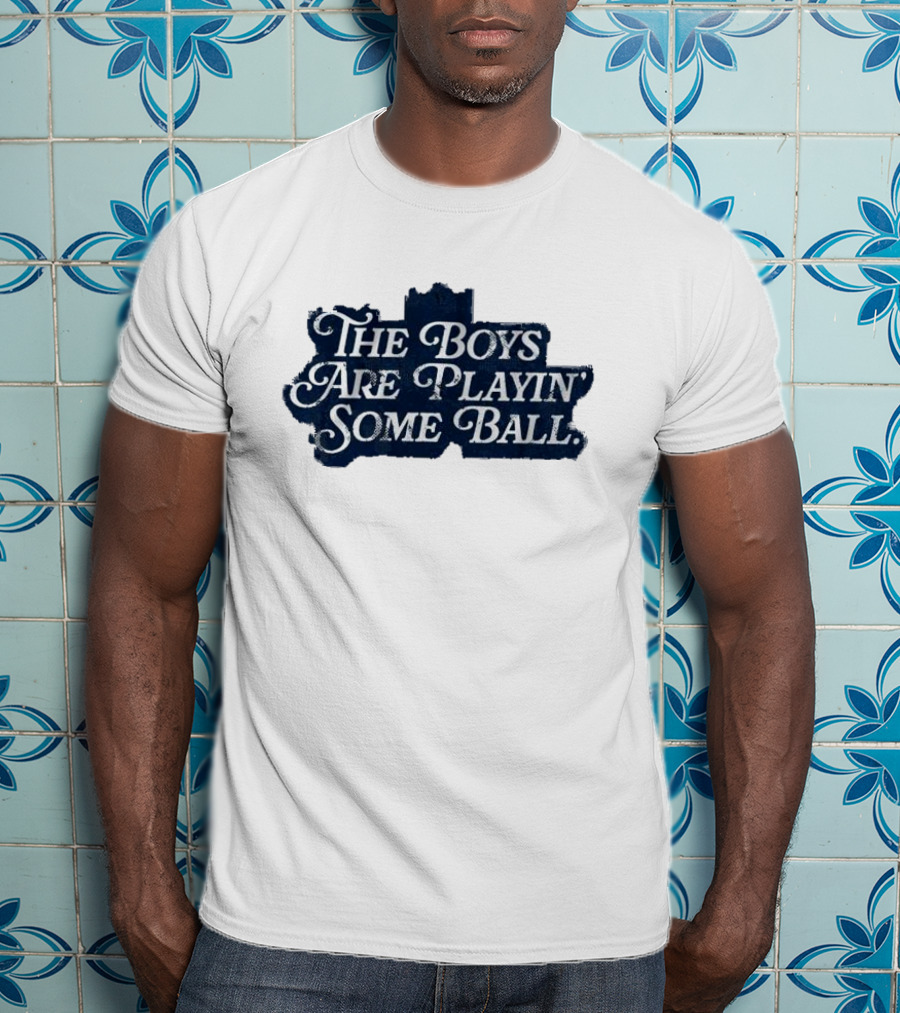 The Boys Are Playin’ Some Ball Vintage Style Retro Look T-Shirt