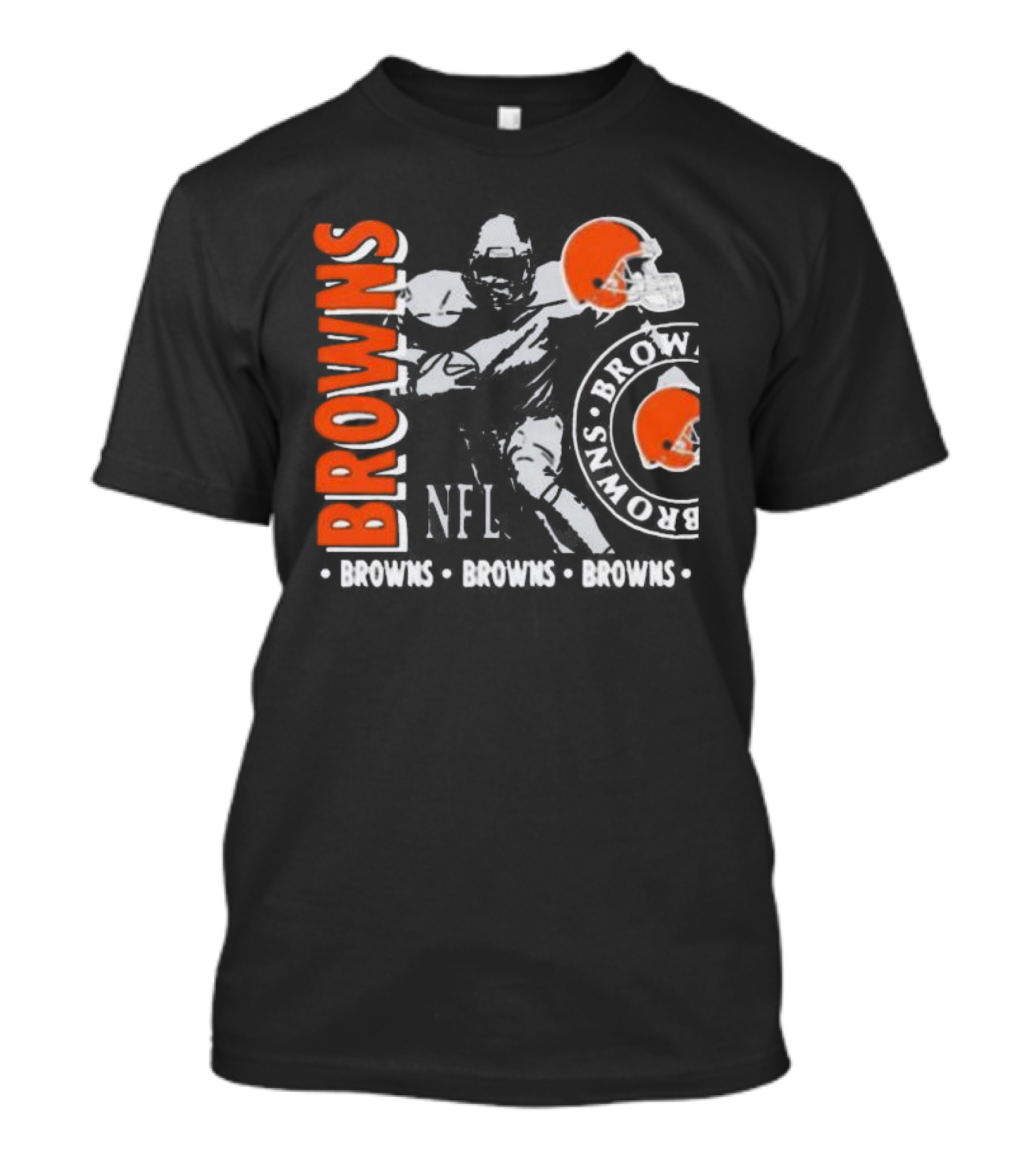 Cleveland Browns NFL Helmet And Player Browns Browns Browns T-Shirt