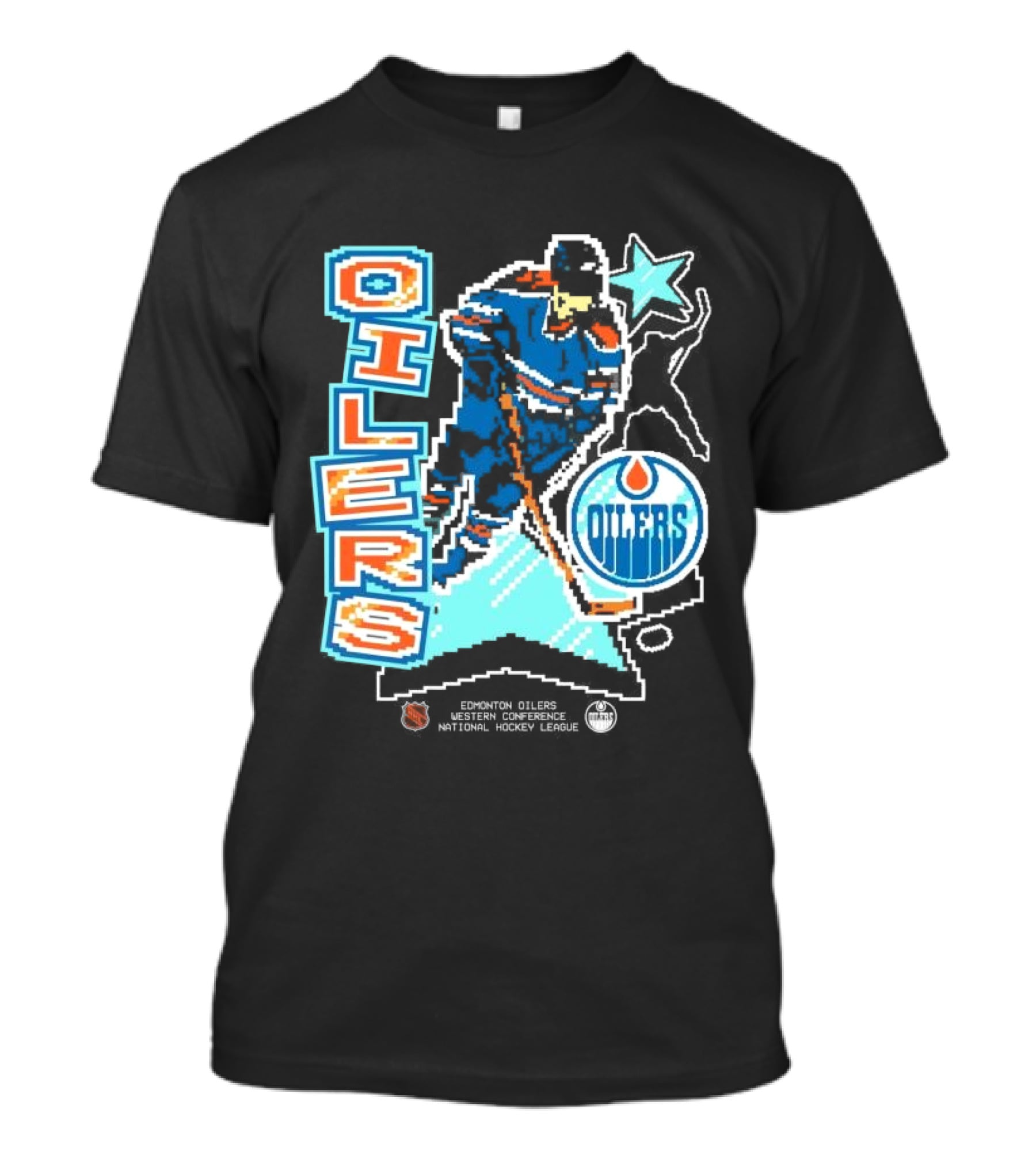 Edmonton Oilers Western Conference National Hockey League Player Retro T-Shirt