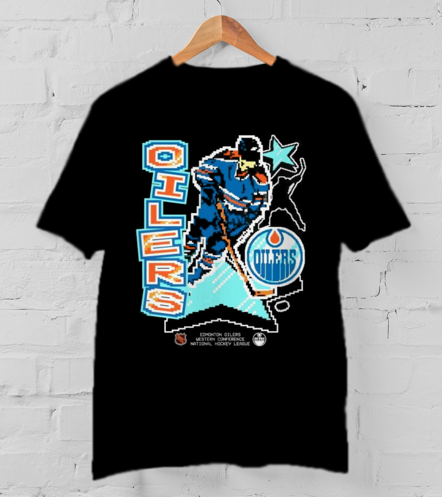 Edmonton Oilers Western Conference National Hockey League Player Retro T-Shirt