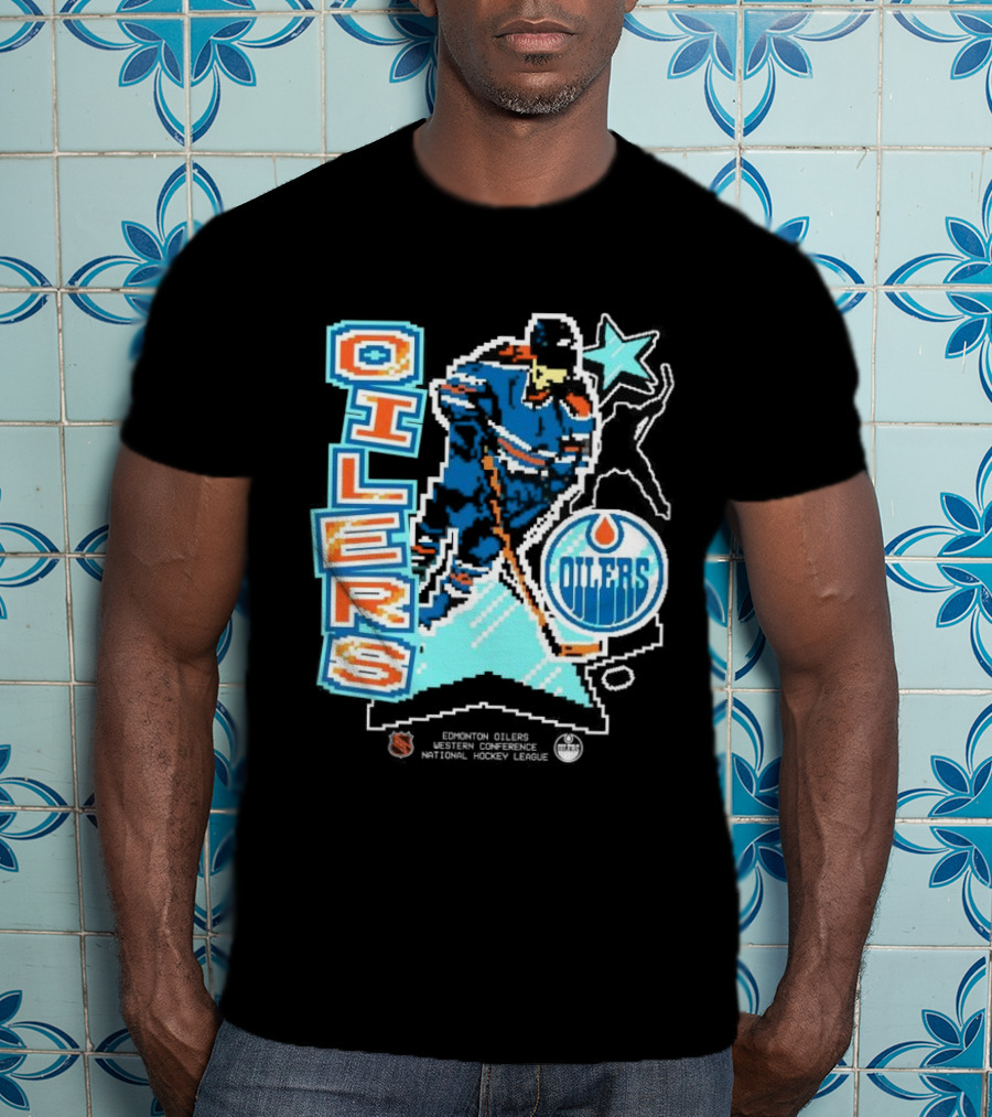 Edmonton Oilers Western Conference National Hockey League Player Retro T-Shirt