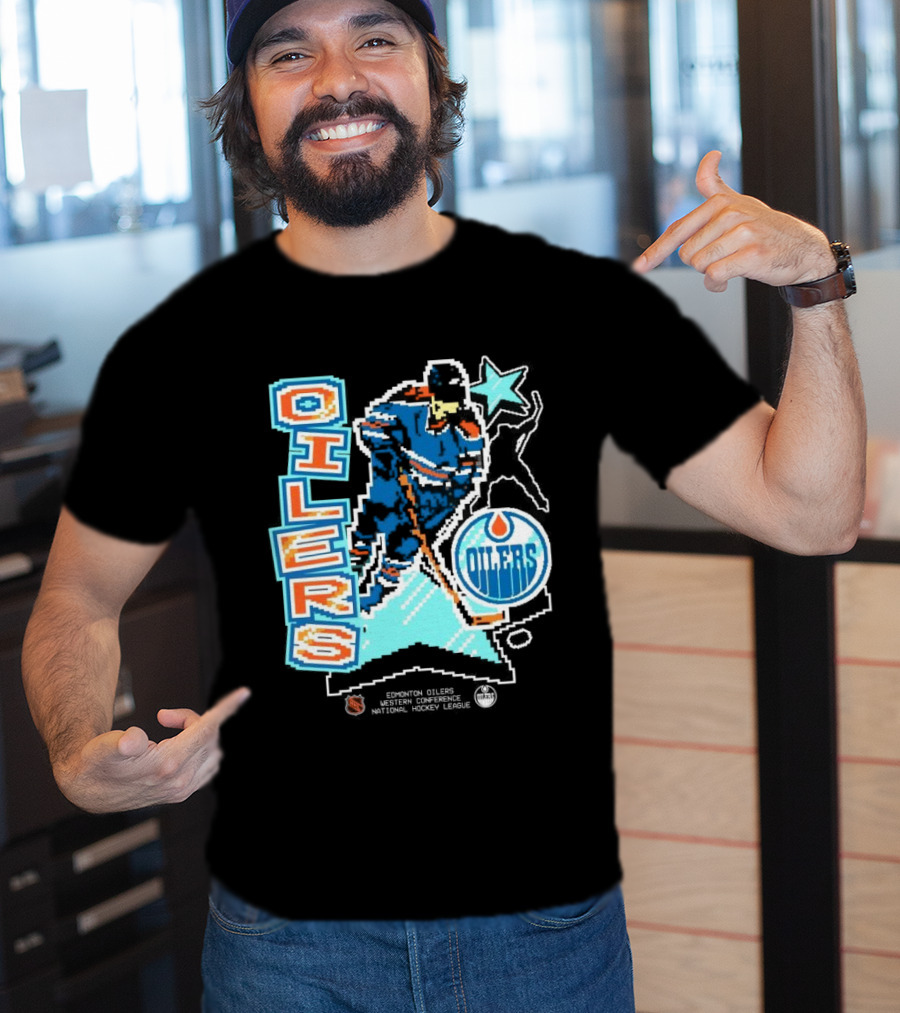 Edmonton Oilers Western Conference National Hockey League Player Retro T-Shirt
