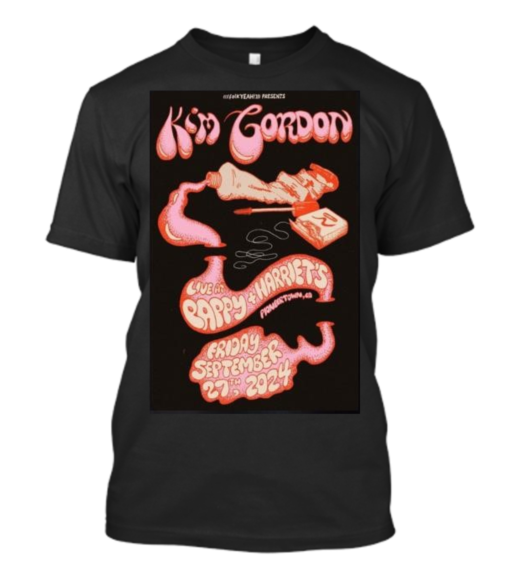 Kim Gordon Live At Pappy And Harriet's Pioneertown CA Friday September 27th T-Shirt
