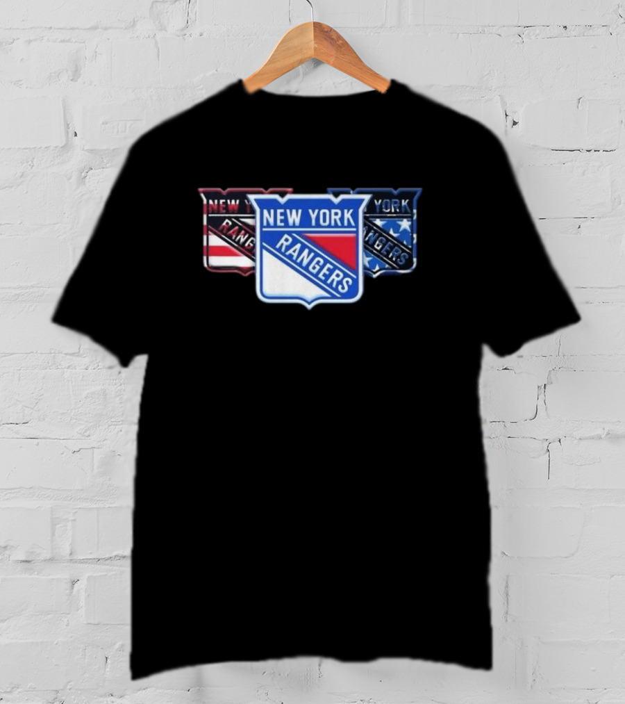 New York Rangers Logo Trio Fan Forever T-Shirt