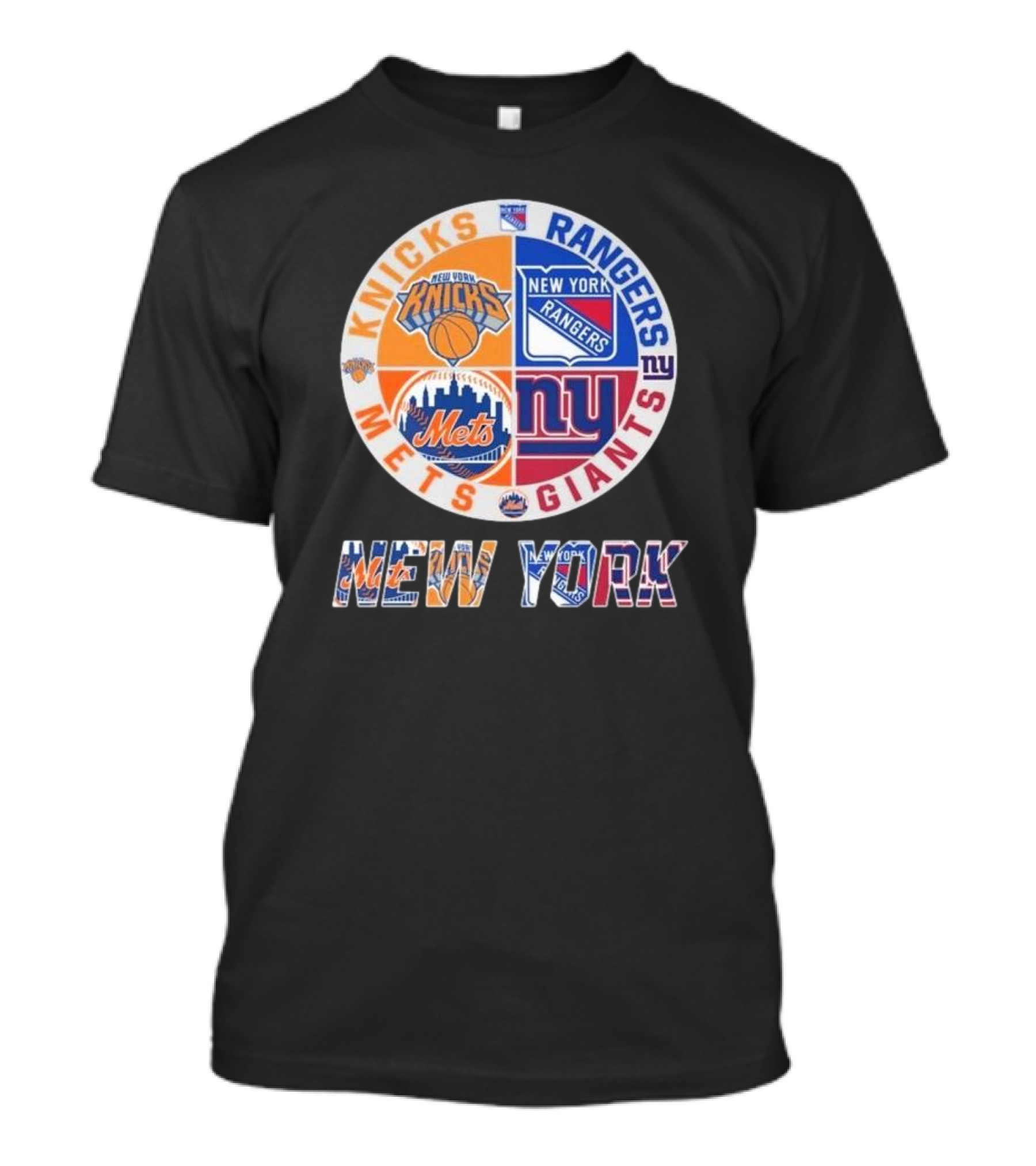 Knicks Rangers Mets Giants New York Proud Fan T-Shirt