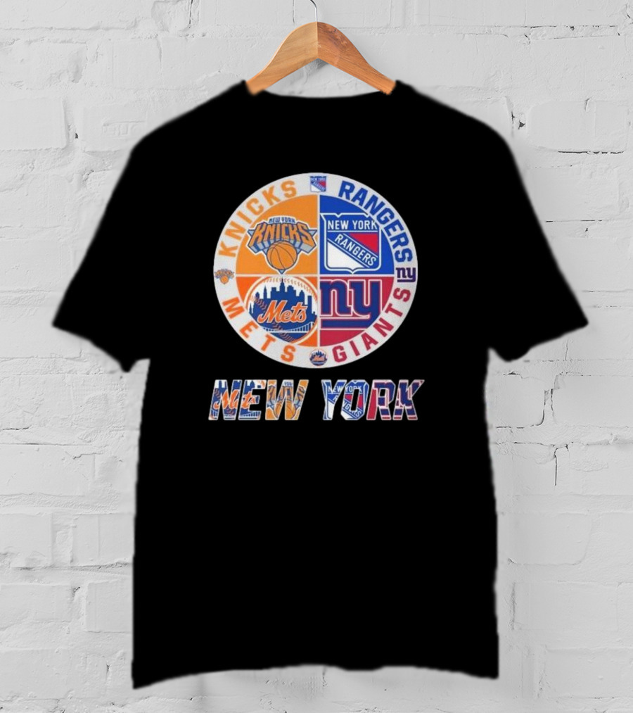 Knicks Rangers Mets Giants New York Proud Fan T-Shirt