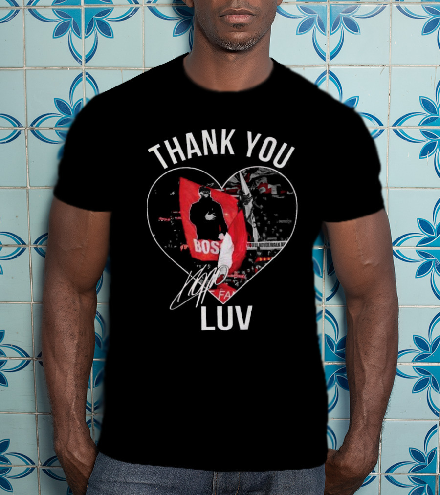 Thank You Jurgen Klopp Boss LUV Signature You'll Never Walk Alone FA T-Shirt