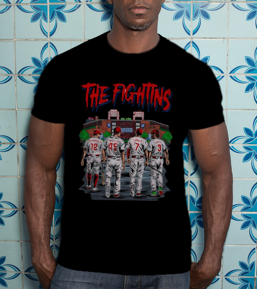 The Fightins Defend The Bank Philadelphia Phillies Players Stadium T-Shirt