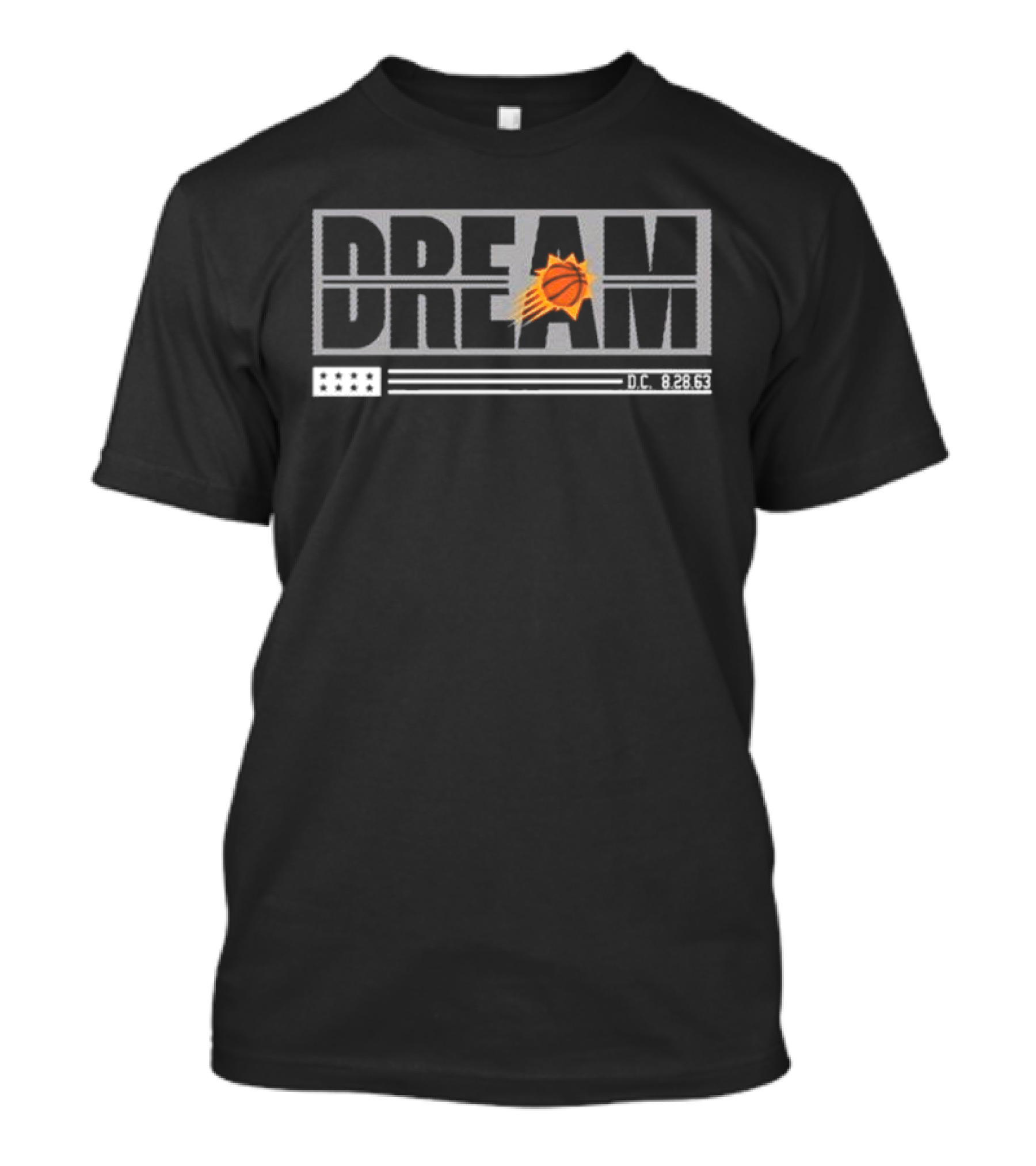 Phoenix Suns FISLL X Black History DREAM D.C. 8.28.63 Basketball T-Shirt