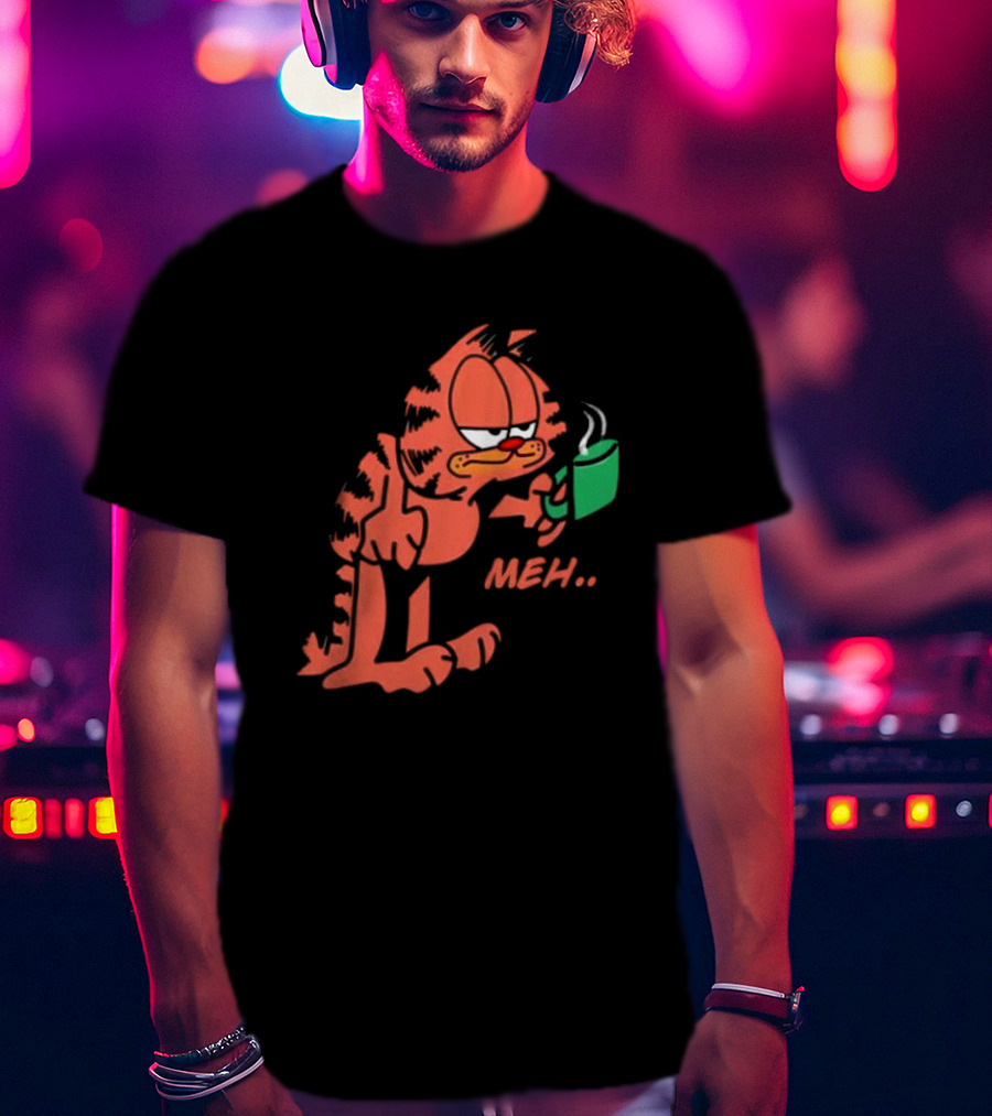 Garfield Meh Coffee Mug Mondays T-Shirt