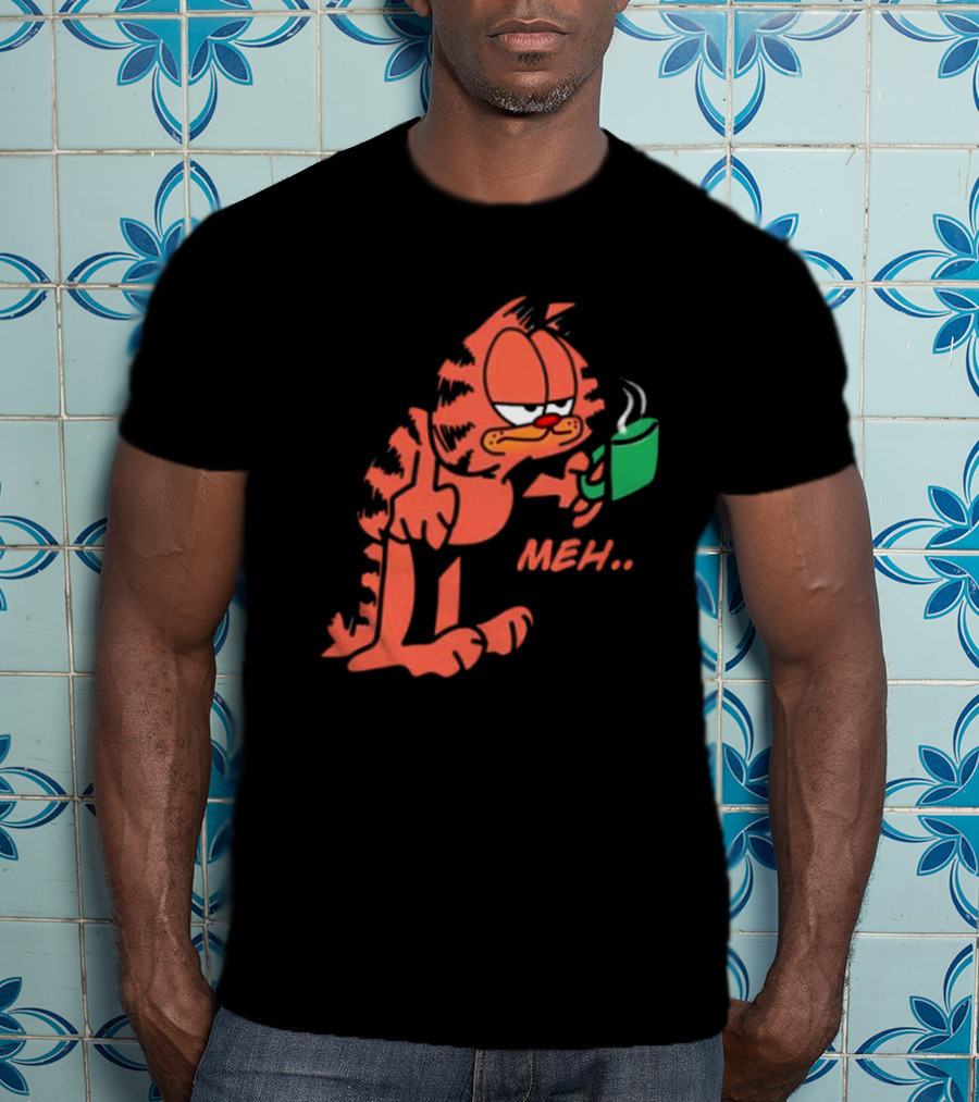 Garfield Meh Coffee Mug Mondays T-Shirt