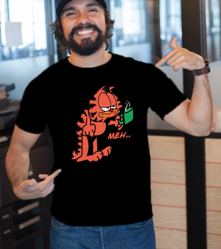 Garfield Meh Coffee Mug Mondays T-Shirt