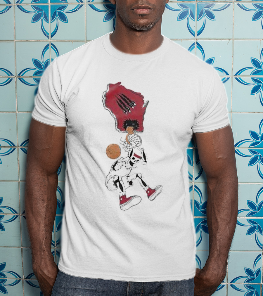 W Skeleton Dunk Basketball Barstool Summer Slam Dunk Essentials T-Shirt