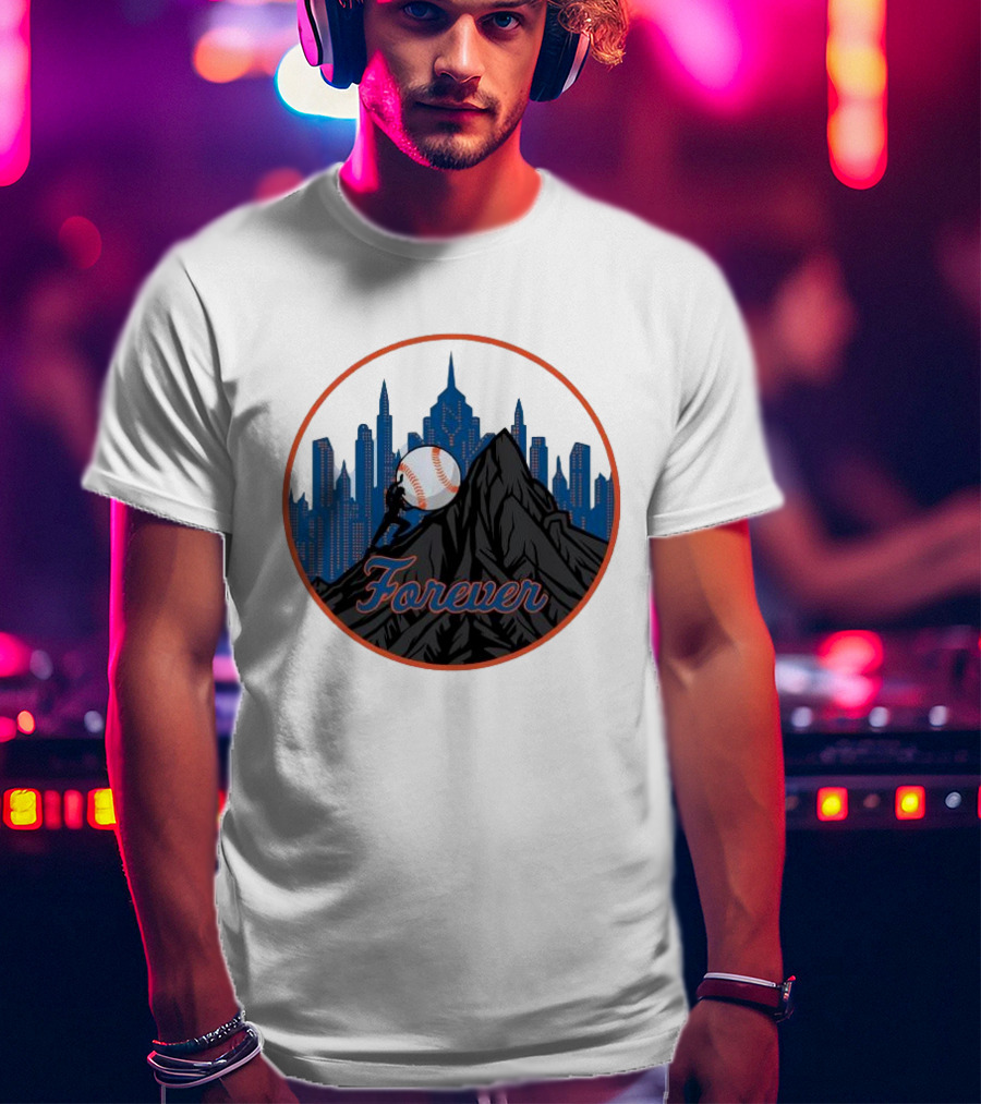 Forever New York Mets City Baseball Skyline T-Shirt
