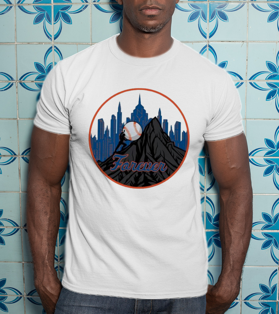 Forever New York Mets City Baseball Skyline T-Shirt
